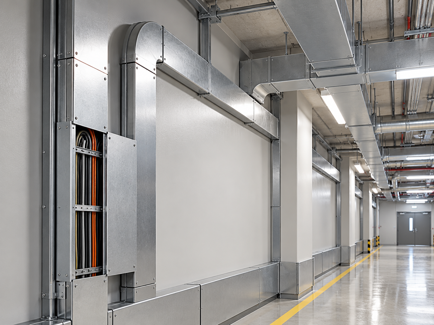 Enclosed ducts and installation channels